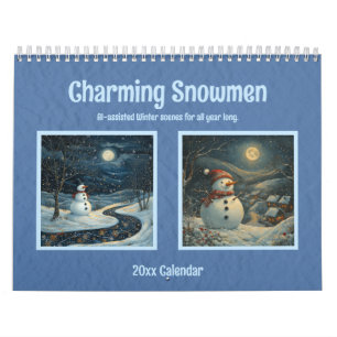 Calendario Encantadores hombres de nieve Escenas invernales I