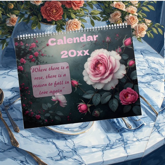Calendario Enchanted Rose Garden Blooms Round The Year Nature ( Elegant Rose Garden Blooms Round The Year Nature Calendar)