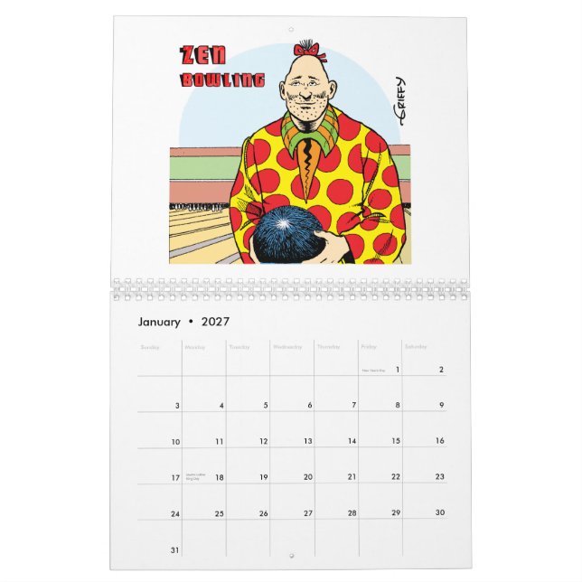 Calendario ENÉRGICO 2015 de Bill Griffith (Jan 2027)