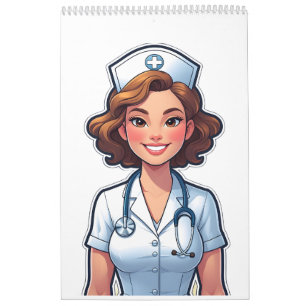 Calendario Enfermera Cute