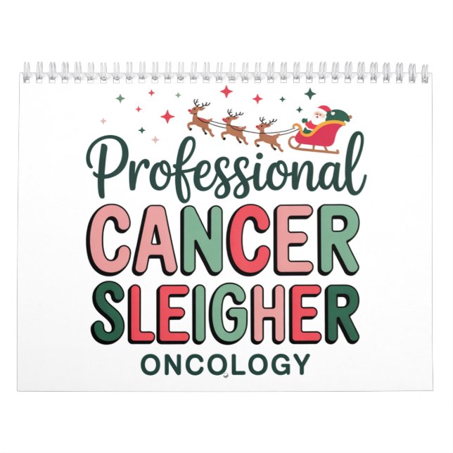 Calendario Enfermera de Oncología Navidad Cáncer Quimioterapi (Tapa)