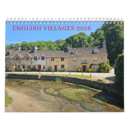 Calendario English villages 2026 calendar