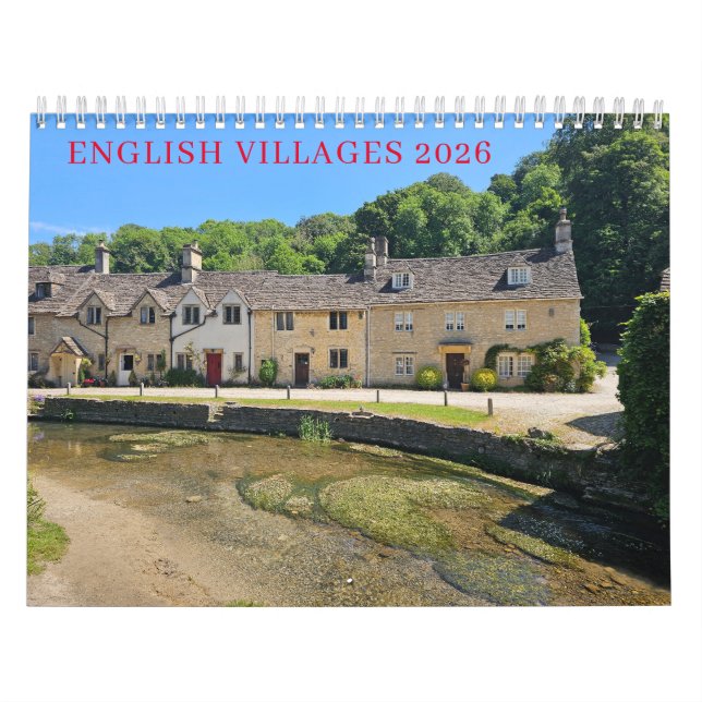 Calendario English villages 2026 calendar (Tapa)