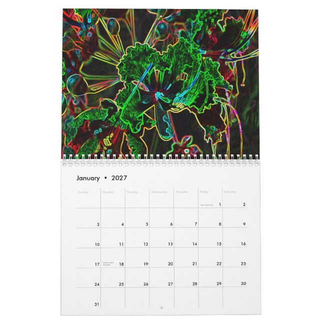 Calendario enrrollado 2011 (Jan 2027)