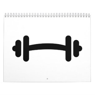 Calendario Entrenamiento de la pesa de gimnasia del Barbell