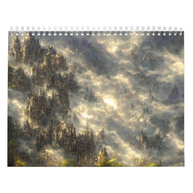 Calendario Epic eldin ring film scape cyberpunk (Tapa)