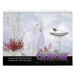 Calendario equino elegante del arte del caballo de