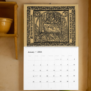 Calendario Era del Renacimiento Medieval Gótico 1492