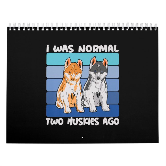 Calendario Era Normal Hace Dos Esposos | Perro Shiba (Tapa)
