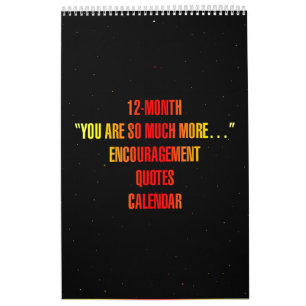 Calendario "Eres mucho más..." Frases de ánimo