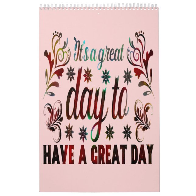 Calendario Es un buen día para tener un buen día, inspirador (Tapa)