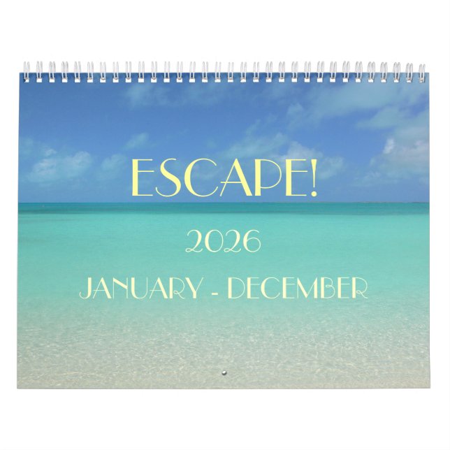 CALENDARIO "ESCAPE" 2026 CALENDARIO/ CIELO/MAR/SOL (Tapa)