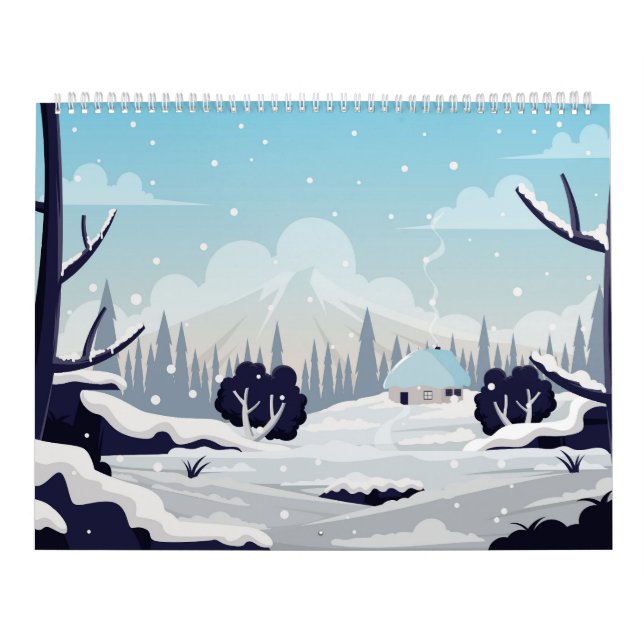 Calendario Escenario de invierno (Tapa)