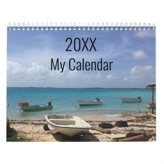 Calendario Escenario personalizado de la playa de las olas de (Tapa)