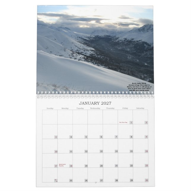 CALENDARIO ESCENAS DE ALASKA 2011 (Jan 2027)