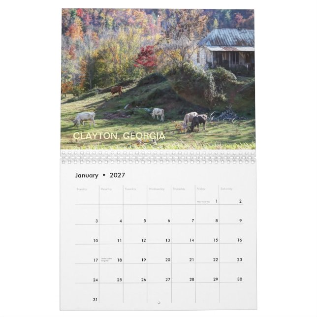 CALENDARIO ESCENAS DE GEORGIA (Jan 2027)