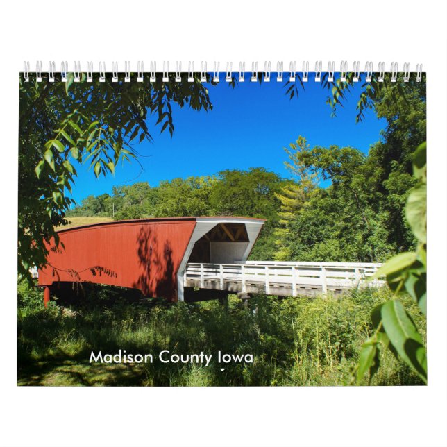 Calendario Escenas del condado de Madison Iowa (Tapa)