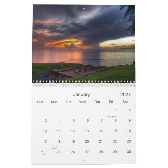 Calendario Escenas ideales de Trinidad por Wendell SJ Reyes (Jan 2027)
