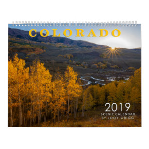 Calendario escénico 2019 de COLORADO