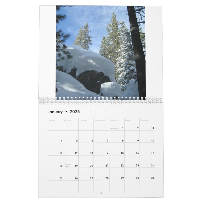 Calendario escénico de 2009 viajes (Jan 2026)