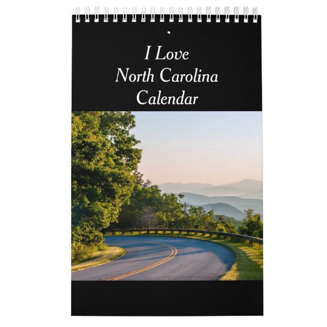 Calendario escénico de Carolina del Norte (Tapa)