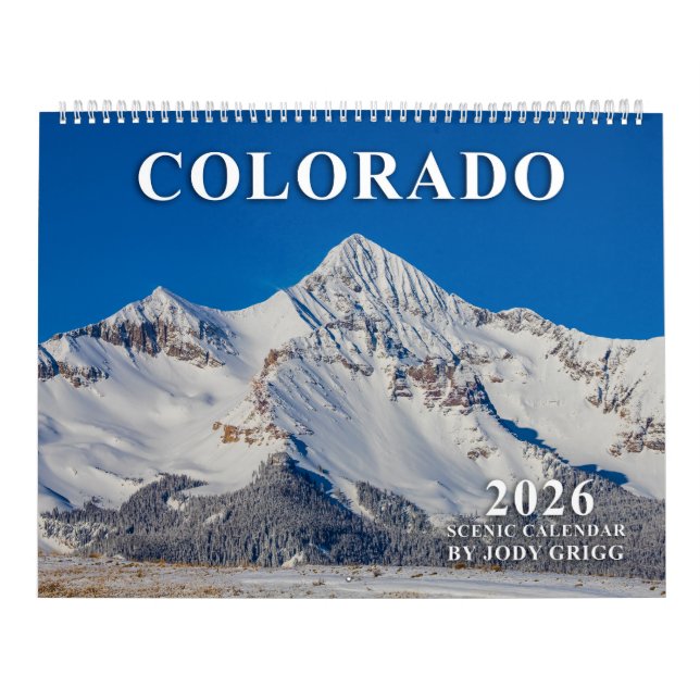 Calendario Escénico de Colorado 2026 (Tapa)