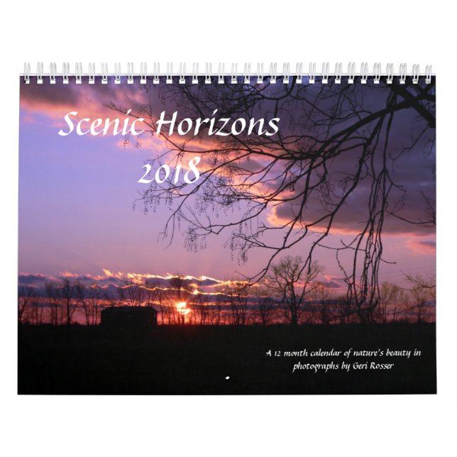 Calendario escénico de los horizontes 2018 (Tapa)