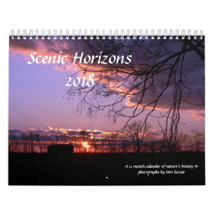 Calendario escénico de los horizontes 2018