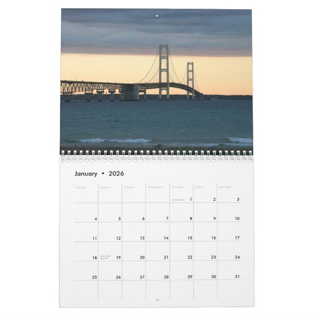 Calendario escénico de Michigan 2008 (Jan 2026)