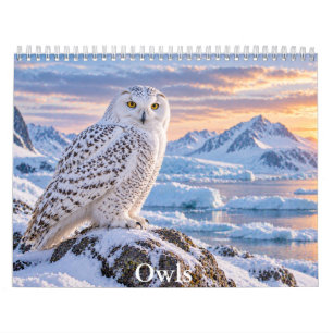 Calendario Escénico de Vida Silvestre de Búhos Maj