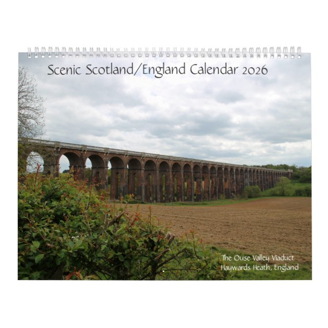 Calendario Escénico Escocia/Inglaterra 2026 (Tapa)