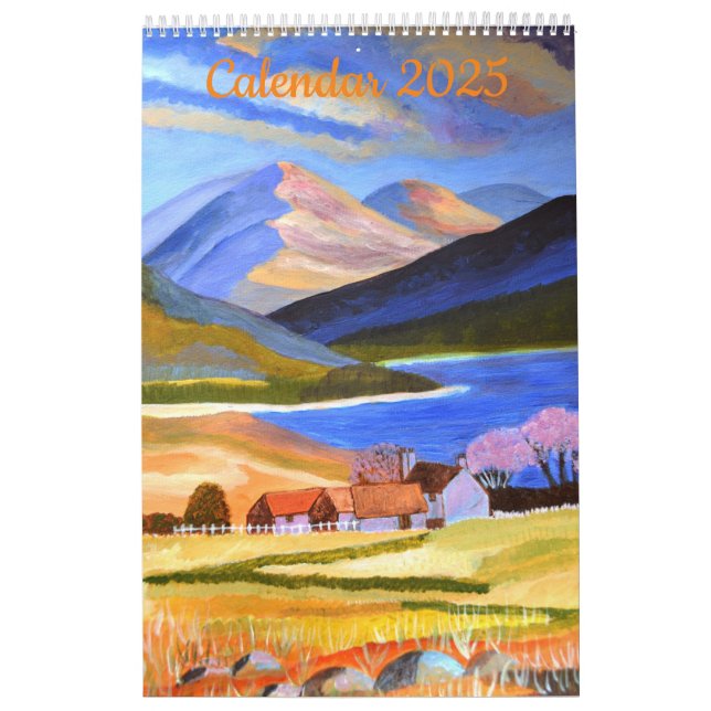 Calendario escocés de tierras altas 2025 (Tapa)