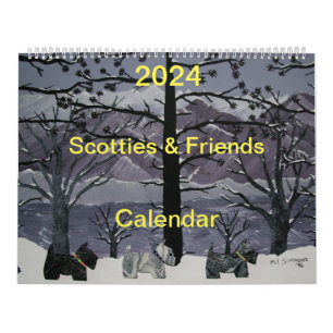 Calendario Escocia y amigos en 2024
