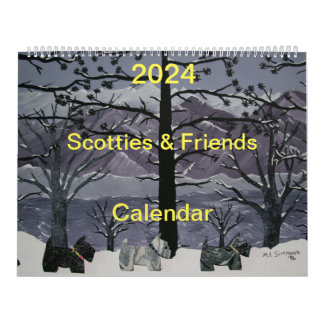 Calendario Escocia y amigos en 2024