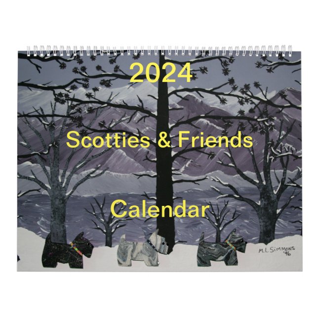 Calendario Escocia y amigos en 2024 (Tapa)