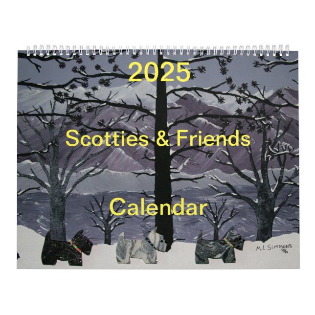 Calendario Escocia y amigos en 2025 (Tapa)
