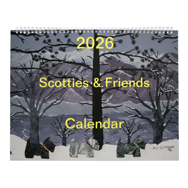 Calendario Escocia y amigos en 2026 (Tapa)