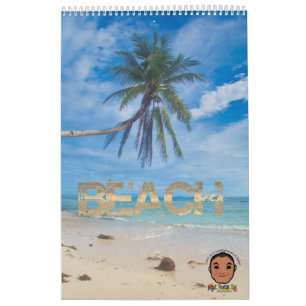 Calendario Escritorio de playa de Siquijor