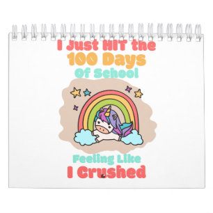 Calendario Escuela de 100 días, acabo de golpear y aplastar l