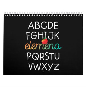 Calendario Escuela infantil Elemeno Alphabet Preschool