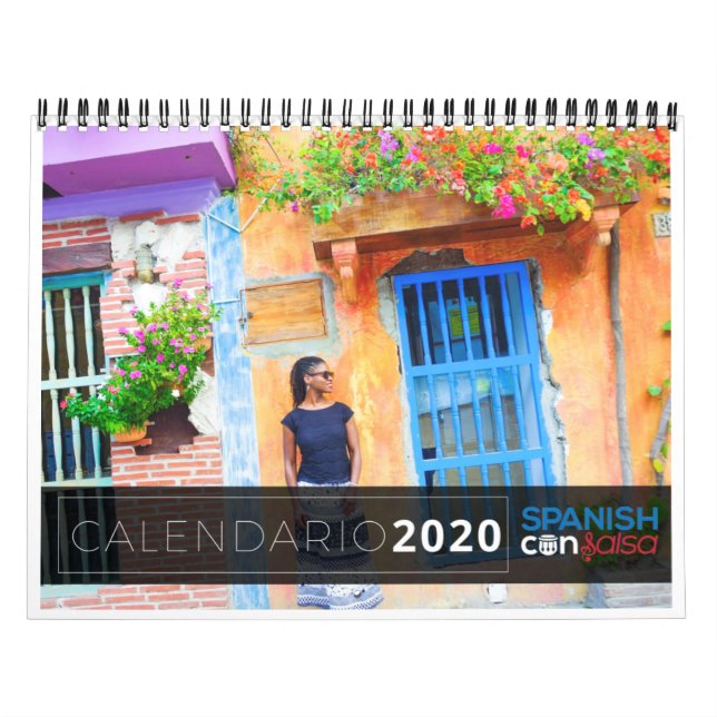 Calendario Español Con Salsa 2020 - En Español (Tapa)