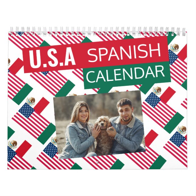 Calendario Español Mexicano Americano 2025 | añadi (Tapa)