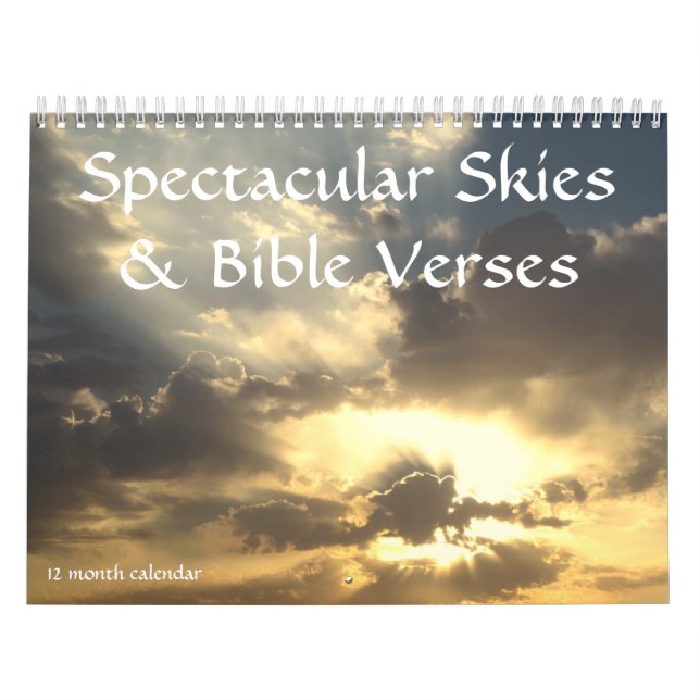 Calendario Espectaculares Cielos y Versos de la Biblia Calend (Tapa)
