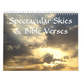 Calendario Espectaculares Cielos y Versos de la Biblia Calend