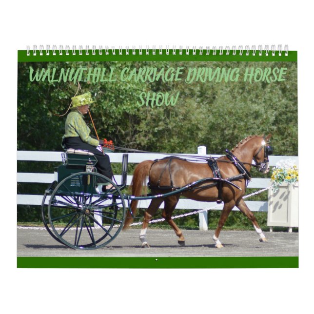 Calendario Espectáculo de Caballos de Carro de Walnut Hill (Tapa)