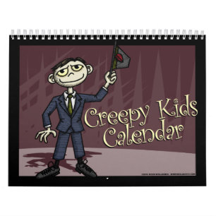 Calendario espeluznante de los niños