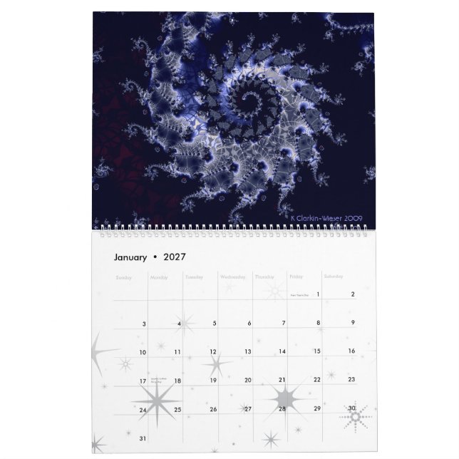 CALENDARIO ESPIRALES 2009 (Jan 2027)