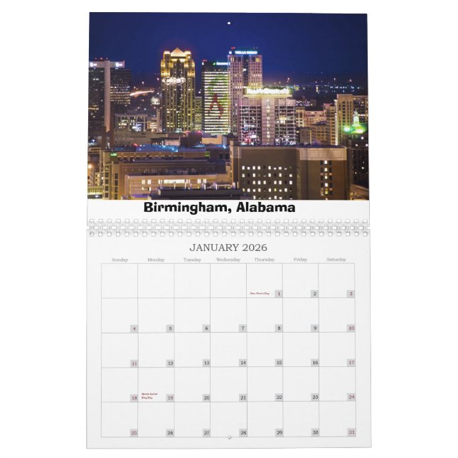 Calendario Esquinas de los EE.UU. (Jan 2026)