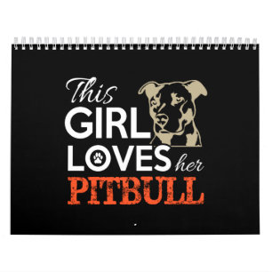 Calendario esta chica ama su pitbull