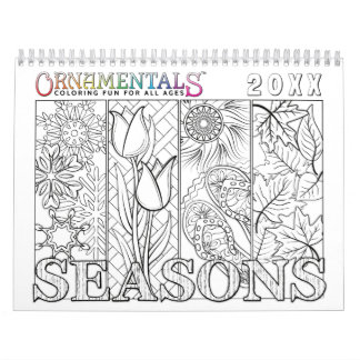 Calendario Estaciones de los OrnaMENTALs que colorean con el